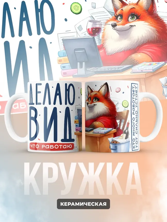 Кружка "Делаю вид что работаю"