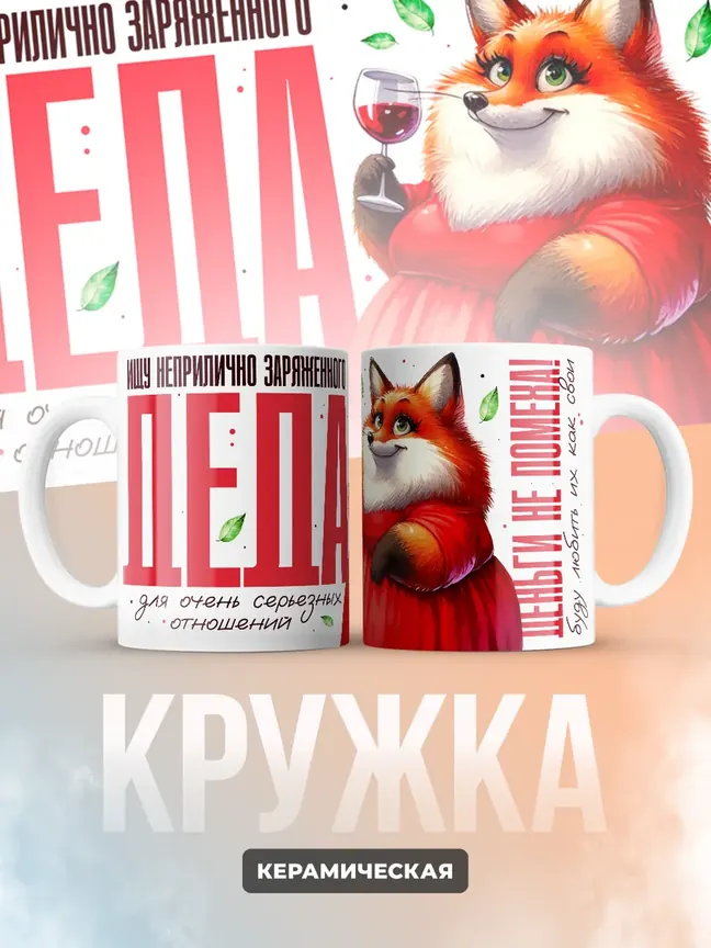 Кружка "Ищу заряженного деда"