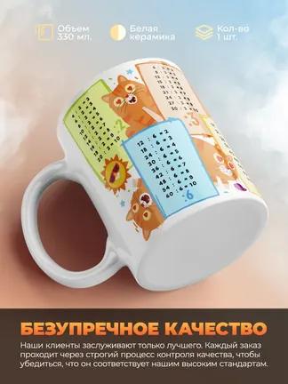 Кружка "Таблица деления"