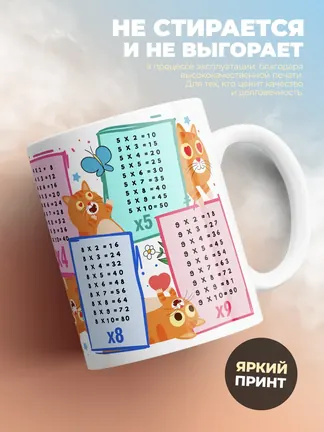 Кружка "Таблица умножения"