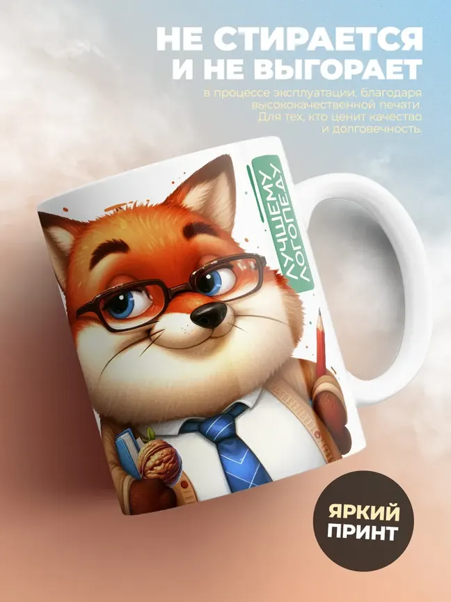 Кружка PODARIX "Логопед заслуженный" 330 мл.