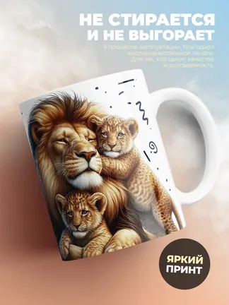 Кружка PODARIX "Любимый муж и самый лучший папа" 330 мл.