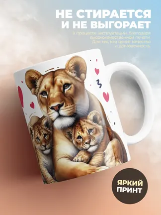 Кружка PODARIX "Любимая жена и самая лучшая мама" 330 мл.