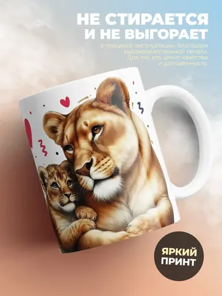 Кружка PODARIX "Любимая жена и самая лучшая мама" 330 мл.