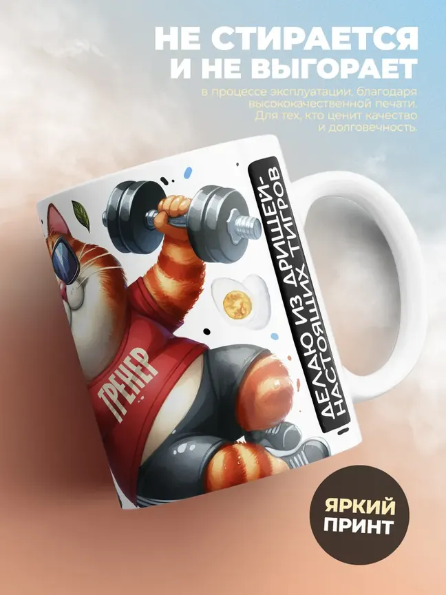 Кружка PODARIX "Руковожу сборной. Сборищем дрищей" 330 мл.